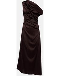 STAUD - Phare Silk-Blend Satin Cocktail Dress - Lyst