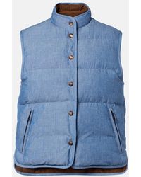 Loro Piana - Kris Cotton Chambray Puffer Jacket - Lyst