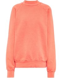 Les Tien Sweatshirt aus Baumwollfleece - Pink