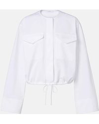 Givenchy - Logo Cropped Cotton Poplin Shirt - Lyst