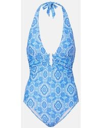 Heidi Klein - Mykonos Printed Swimsuit - Lyst