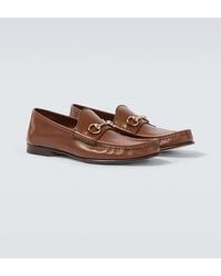 Gucci - Lugano Horsebit Leather Loafers - Lyst