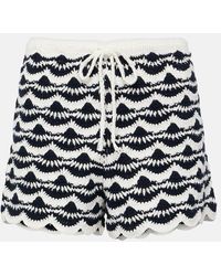 The Upside - Woodstock Hali Crochet Cotton Shorts - Lyst