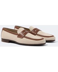Church's - Leather-Trimmed Loafers - Lyst