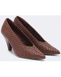 Souliers Martinez - Samia Woven Leather Pumps - Lyst