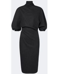 KHAITE - Harlin Wool And Cashmere Midi Dress - Lyst