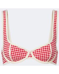 Montce - Romy Gingham Seersucker Bikini Top - Lyst