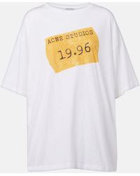 Acne Studios - Logo Cotton-Blend Jersey T-Shirt - Lyst