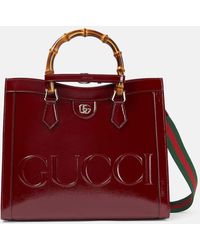 Gucci - Diana Medium Patent Leather Tote Bag - Lyst