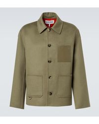 Loewe - Anagram Wool And Cashmere Jacket - Lyst
