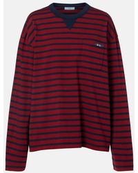 Prada - Long-Sleeved Striped T-Shirt - Lyst