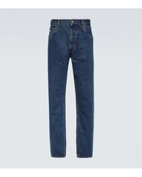 Prada - Low-Rise Straight Jeans - Lyst