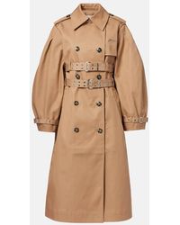 Ganni - Gabardina De Algodon - Lyst