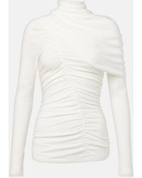 Magda Butrym - Draped Cotton Blouse - Lyst