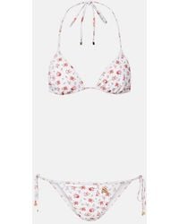 Dolce & Gabbana - Floral Triangle Bikini - Lyst