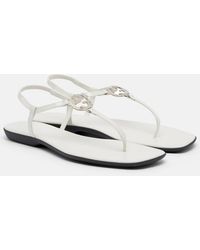Gucci - Interlocking G Leather Patent Thong Sandals - Lyst