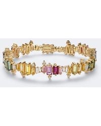 Suzanne Kalan - Bold Burst 18Kt Tennis Bracelet With Sapphires And Diamonds - Lyst