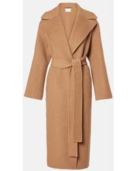 The Row - Abrigo Envolvente Malika De Lana Con Cinturon - Lyst
