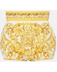 Dolce & Gabbana - Majolica Print Shorts - Lyst