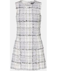 Dolce & Gabbana - Minikleid Aus Tweed - Lyst