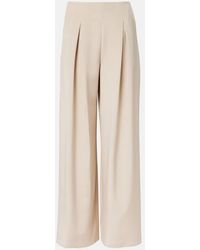 Max Mara - Palude Pleated Silk-Blend Wide-Leg Pants - Lyst
