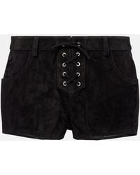 Isabel Marant - Suede Shorts - Lyst