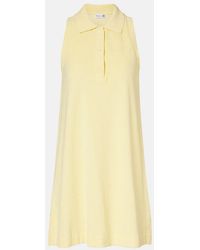 Hunza G - Logo Cotton Terry Polo Dress - Lyst