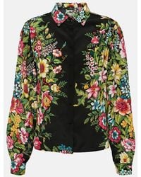 Etro - Printed Silk Shirt - Lyst
