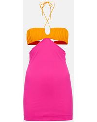 Nensi Dojaka - Cutout Cotton Minidress - Lyst