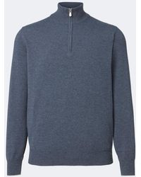 Brunello Cucinelli - Cashmere Half-Zip Sweater - Lyst