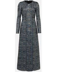 Giambattista Valli - Tweed A-line Cotton Maxi Dress - Lyst