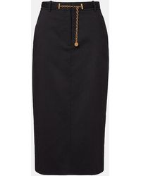 Veronica Beard - Belted Wool Pencil Skirt - Lyst