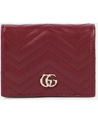 Gucci - Gg Marmont Leather Card Case - Lyst