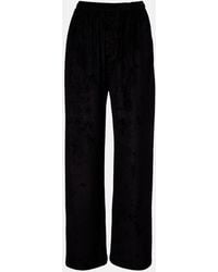 Balenciaga - High-Rise Wide-Leg Pants - Lyst