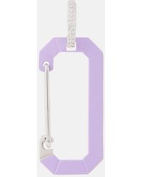 Eera - Einzelner Ohrring Chiara Big Aus 18Kt Weissgold Mit Diamanten - Lyst