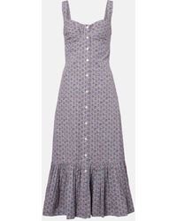 Polo Ralph Lauren - Floral Cotton Midi Dress - Lyst