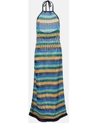 Etro - Striped Cotton-Blend Maxi Dress - Lyst