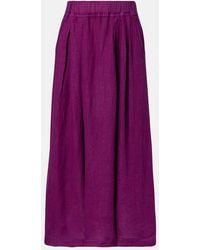 Velvet - Linda Linen Maxi Skirt - Lyst