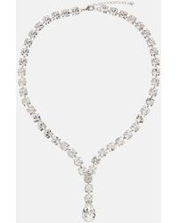 Jennifer Behr - Teardrop Crystal-embellished Necklace - Lyst