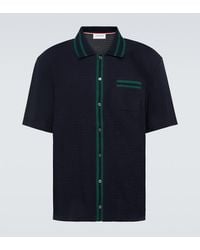 Thom Browne - Polo De Algodon Con Rwb Stripe - Lyst