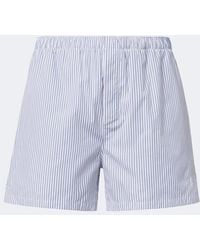 Saint Laurent - Cassandre Striped Cotton Poplin Boxers - Lyst