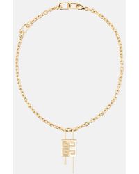 Givenchy - 4g Padlock Chainlink Necklace - Lyst
