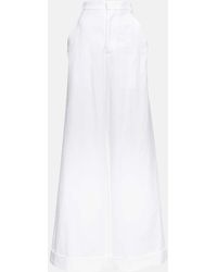 Ann Demeulemeester - Pantaloni Dorothee in canvas di cotone - Lyst