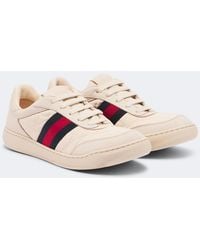 Gucci - Screener Web Stripe Sneakers - Lyst
