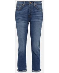 7 For All Mankind - Mid-Rise Slim Jeans Josefina - Lyst