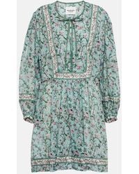Isabel Marant - Floral Cotton Minidress - Lyst