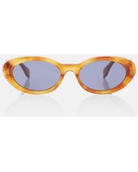 Fendi - Ff Diamonds Oval Sunglasses - Lyst