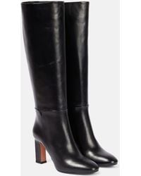 Aquazzura - Sellier 85 Leather Knee Boots - Lyst