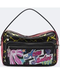 Acne Studios - Camero Camera Printed Leather Shoulder Bag - Lyst