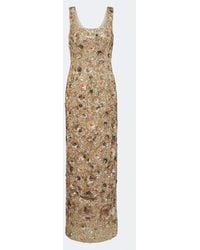 La Fuori - Cyprus Garden Floral Sequined Gown - Lyst